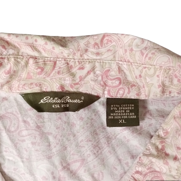 Eddie Bauer Vintage Paisley Print Blouse - Picture 6 of 6